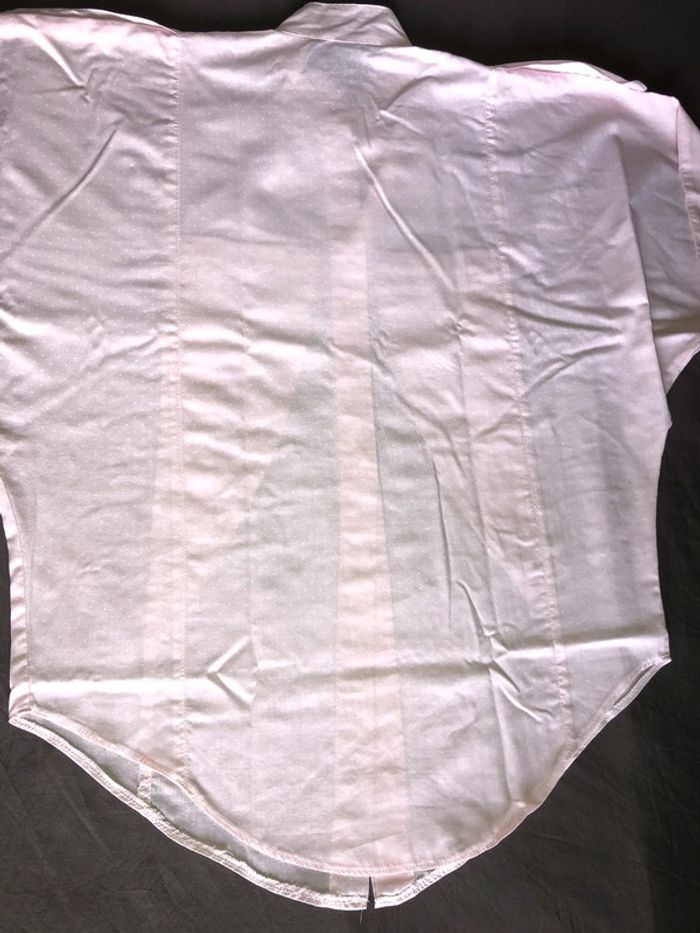 Chemise rose pois blanc - photo numéro 4