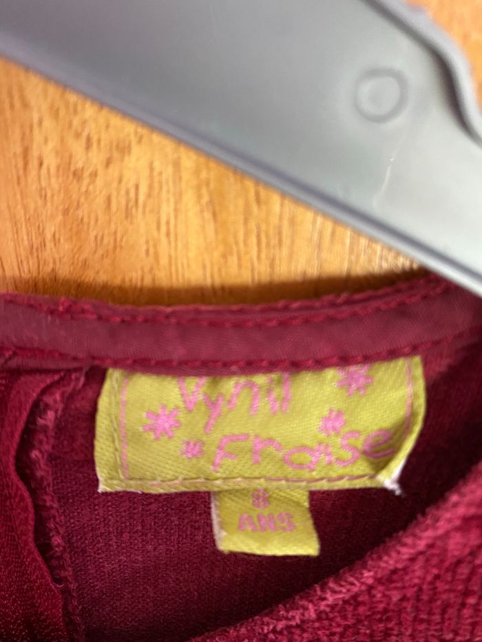 Robe couleur bordeaux 8 ans - photo numéro 3