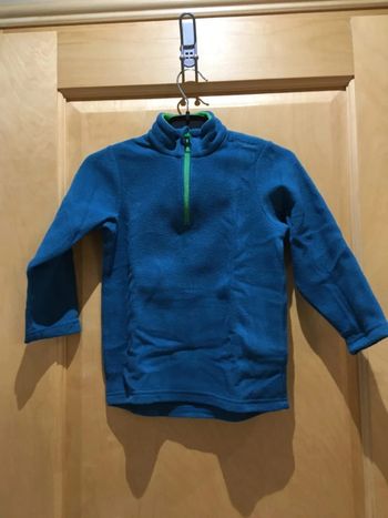 Pull polaire bleu quechua