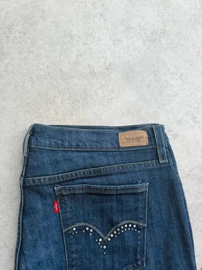 Jeans Levi's 515 W38 FR48 coupe droite bleu marine Femme Women pan540b - photo numéro 3