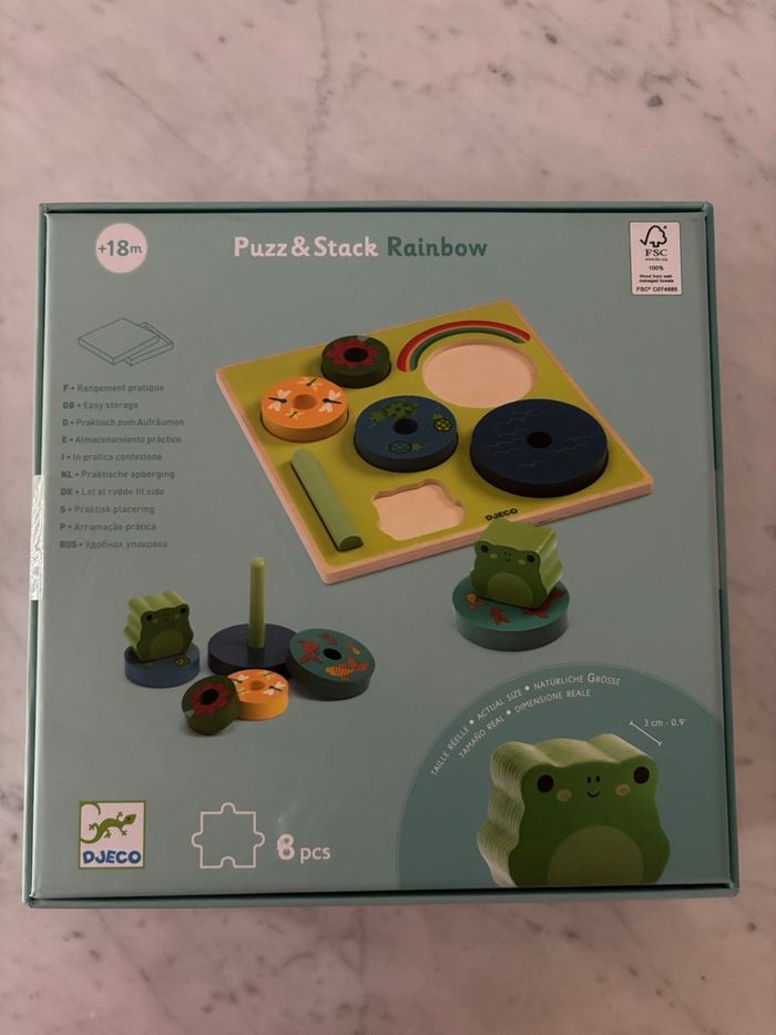 Puzzle en bois Raimbow Djeco - photo numéro 2
