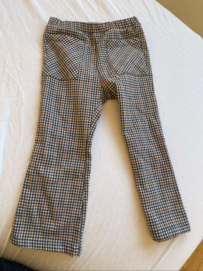 Pantalon flare Zara à carreaux - photo numéro 2