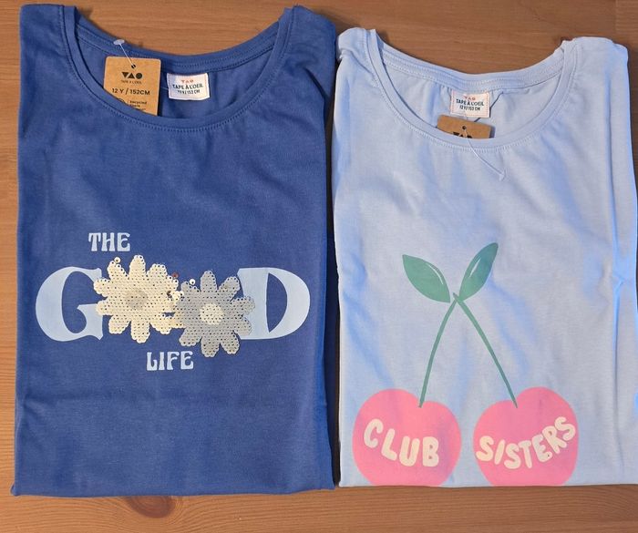 Neufs (non portés) 🏷🥰🤩😍 teeshirts MC 12 ans fille - photo numéro 2