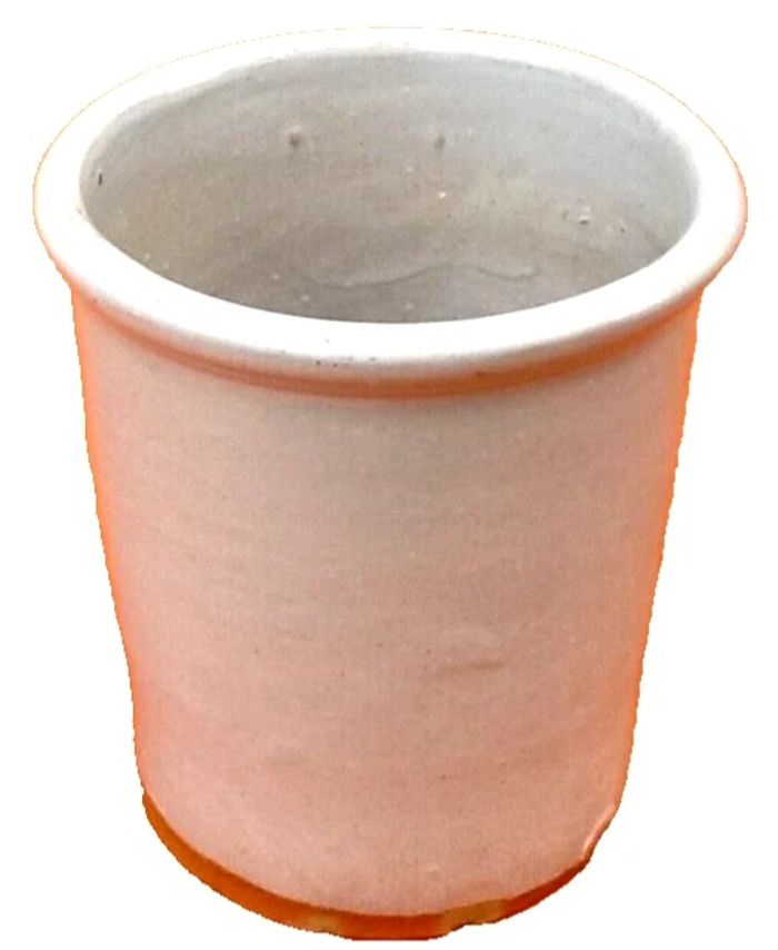 Ancien pot à graisse, confiture, moutarde... céramique émaillée - photo numéro 1