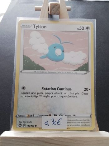 Carte Pokémon Tylton 142/195