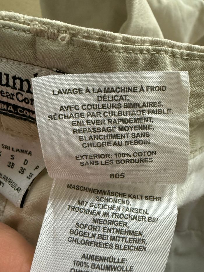 Pantalon Chino Columbia – Beige Pierre – 100% Coton – Taille 38 (US 6) - photo numéro 5