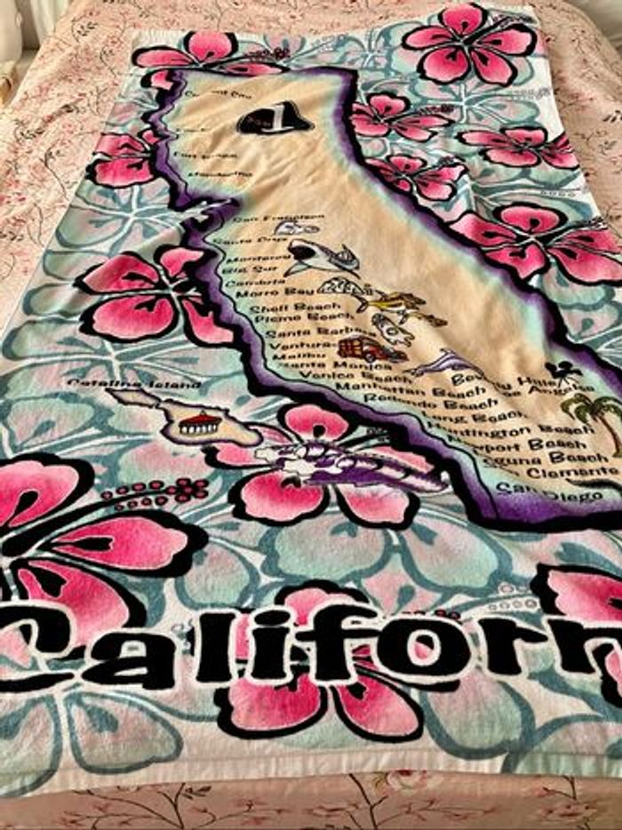 Grande serviette de plage 🏖️ Californie - photo numéro 4