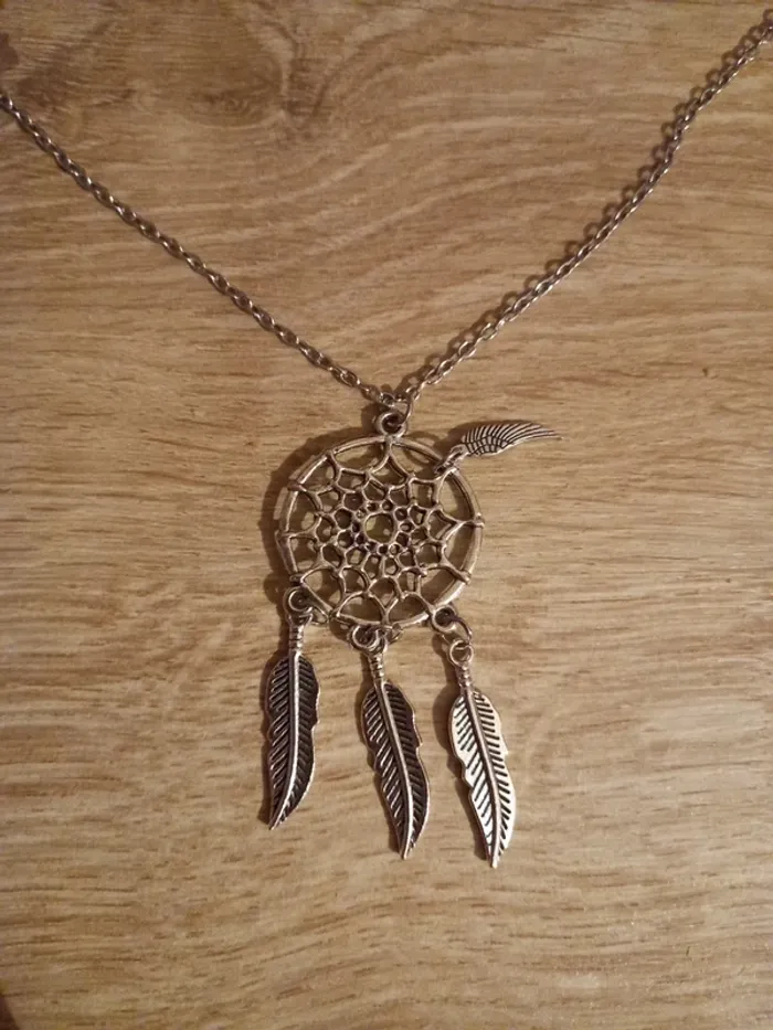 Collier + pendentif attrape rêve - photo numéro 2