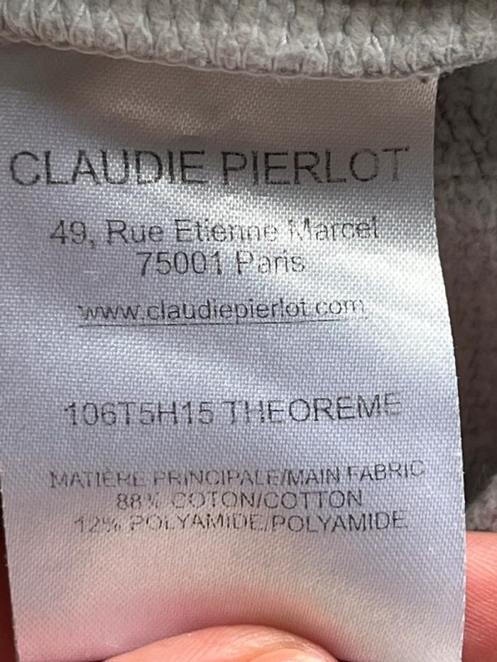 Sweat gris Claudie Pierlot frenchie S - photo numéro 7