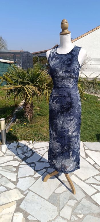 Robe ceintrée caroll taille 36