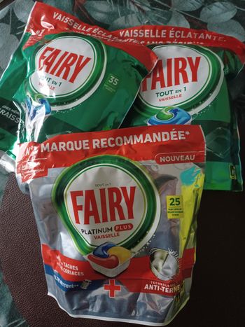 Lot de 3 pack  pastilles fairy