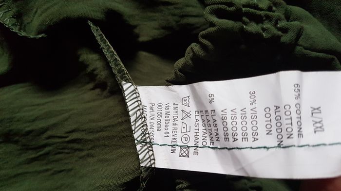 Pantalon été fluide femme 42-44 vert bouteille - photo numéro 2