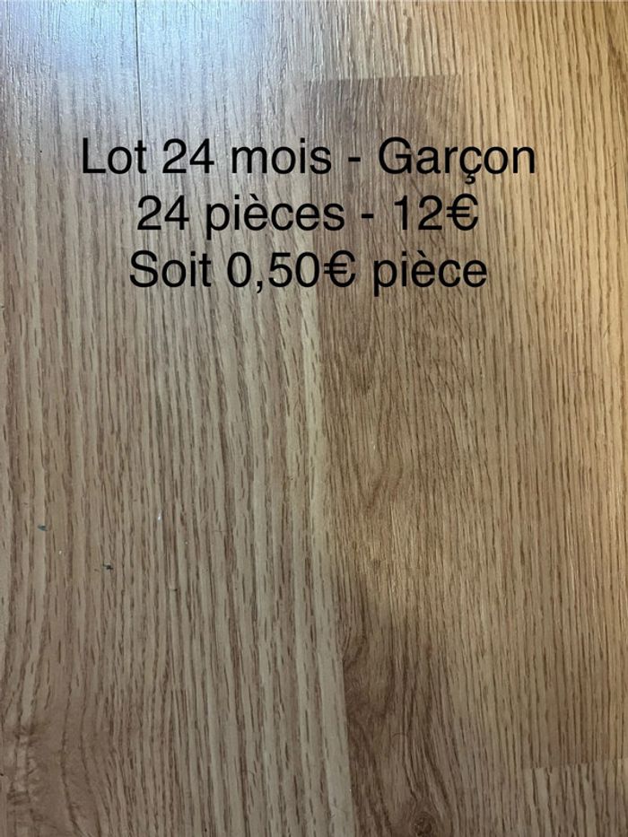 Lot 24 mois - Garçon