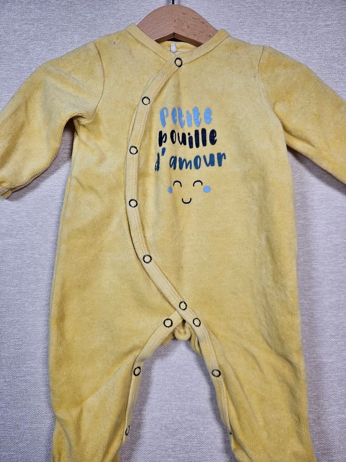 Pyjama velours TFQ baby collection 3 mois - photo numéro 2