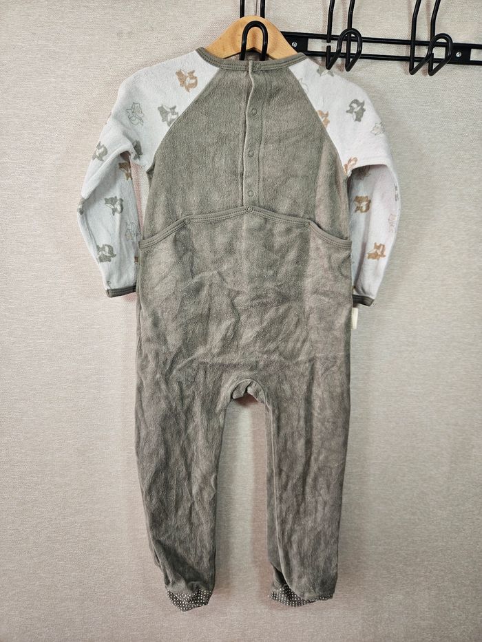 Pyjama velours renard petit beguin  24 mois - photo numéro 7