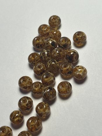 C577 lot de 27 perles léopards de 6mm