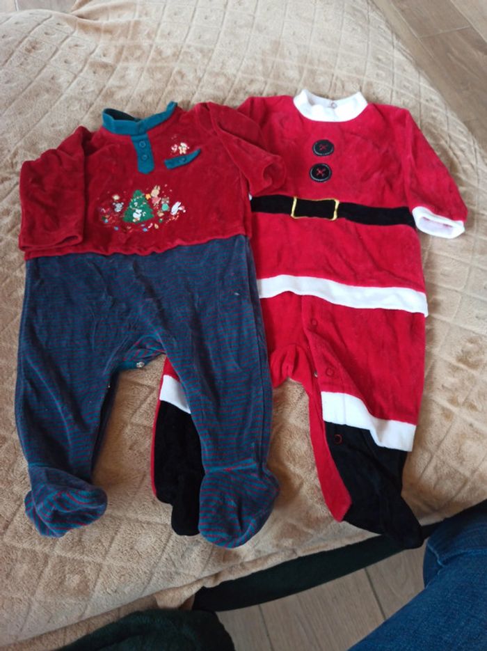 Lot 2 pyjamas noel