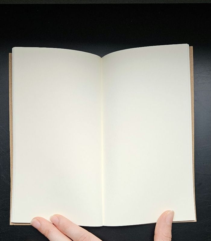 Carnet de notes vierge - 10x20cm - Couverture cartonnée
