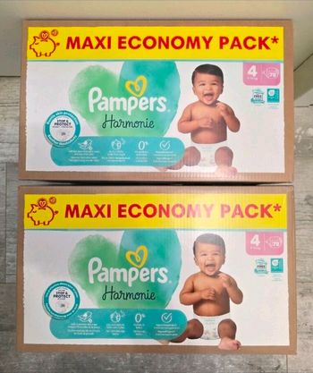 🍼 Pampers Harmonie – Taille 4 (9–14 kg) – Lot 2x78 couches – Neuf