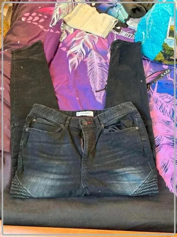 Jeans homme skinny taille 38 marque kiabi - photo numéro 3