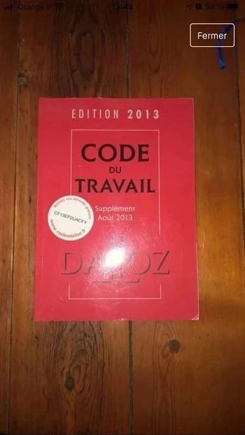 code du travail 2013