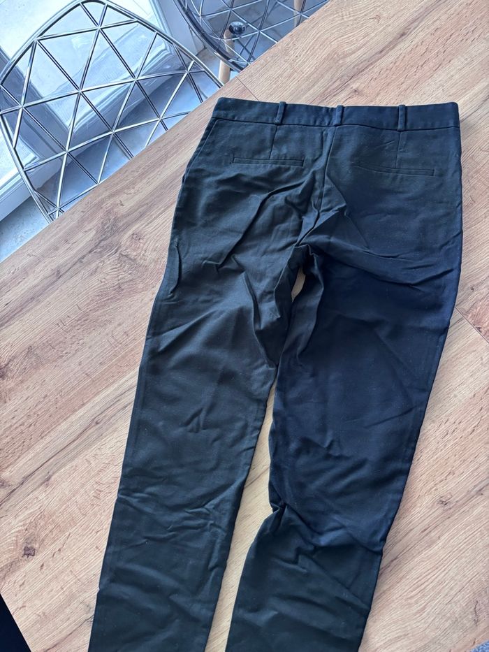 Pantalon droit noir femme Mango taille 38 - photo numéro 2