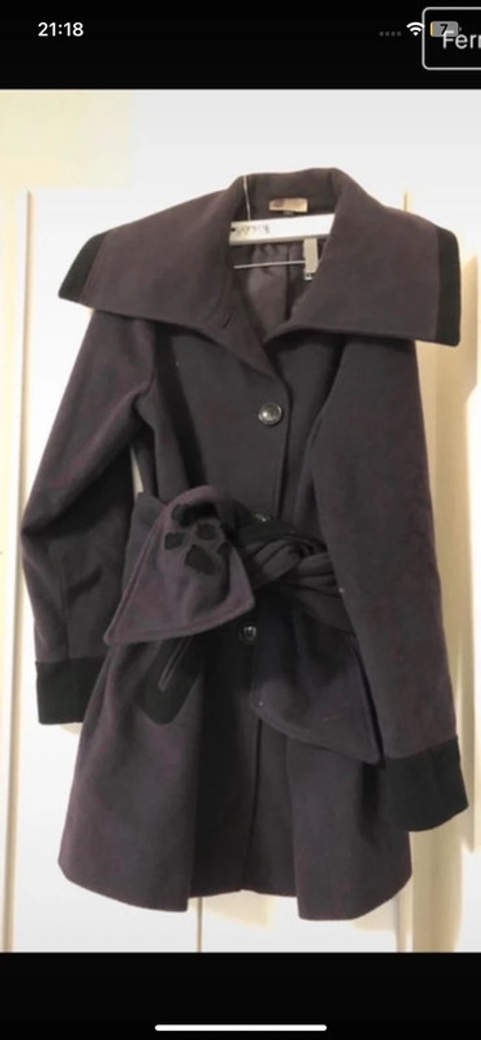 Manteau long : duff coat . Taille 40