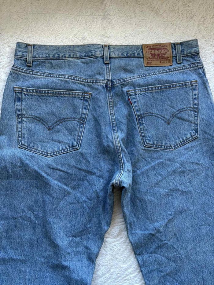 Jean Levi’s homme 505 Regular Fit straight leg W40 L30 (50 FR / XXL) Bleu clair vintage Mexico rare - photo numéro 14