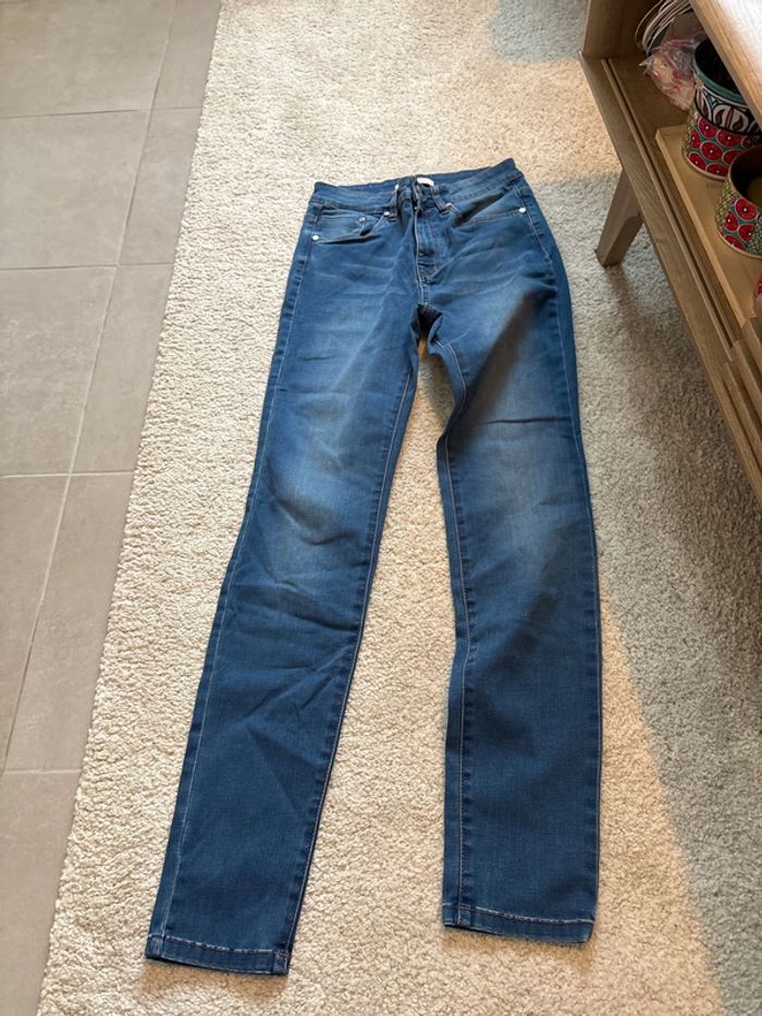 Jean skinny taille haute camaïeu - photo numéro 2