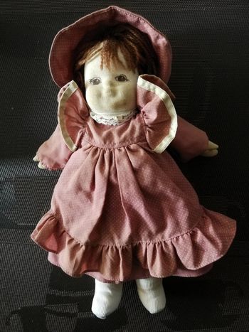 Poupée chiffon ancienne vintage fait main