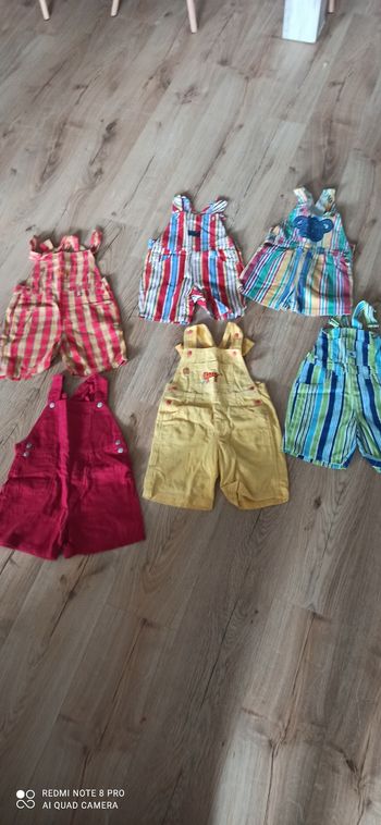 6 salopettes 3 ans