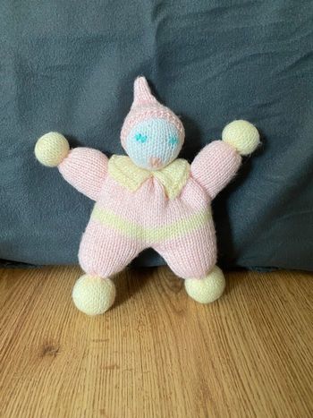 Peluche lutin fait main 21 cm