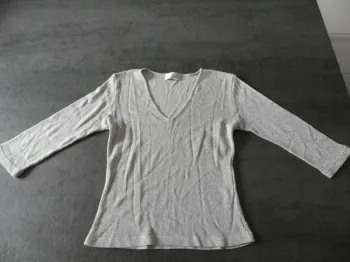Haut gris argenté Camaïeu S