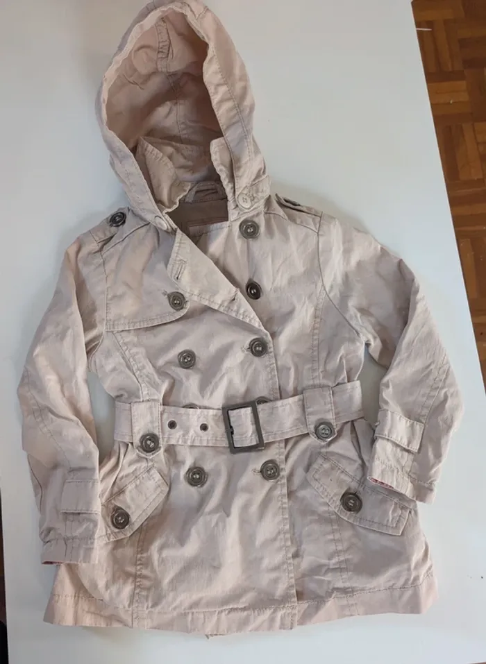 Trench manteau beige Okaïdi fille 3 ans