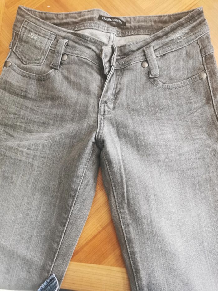 Jeans gris femme
