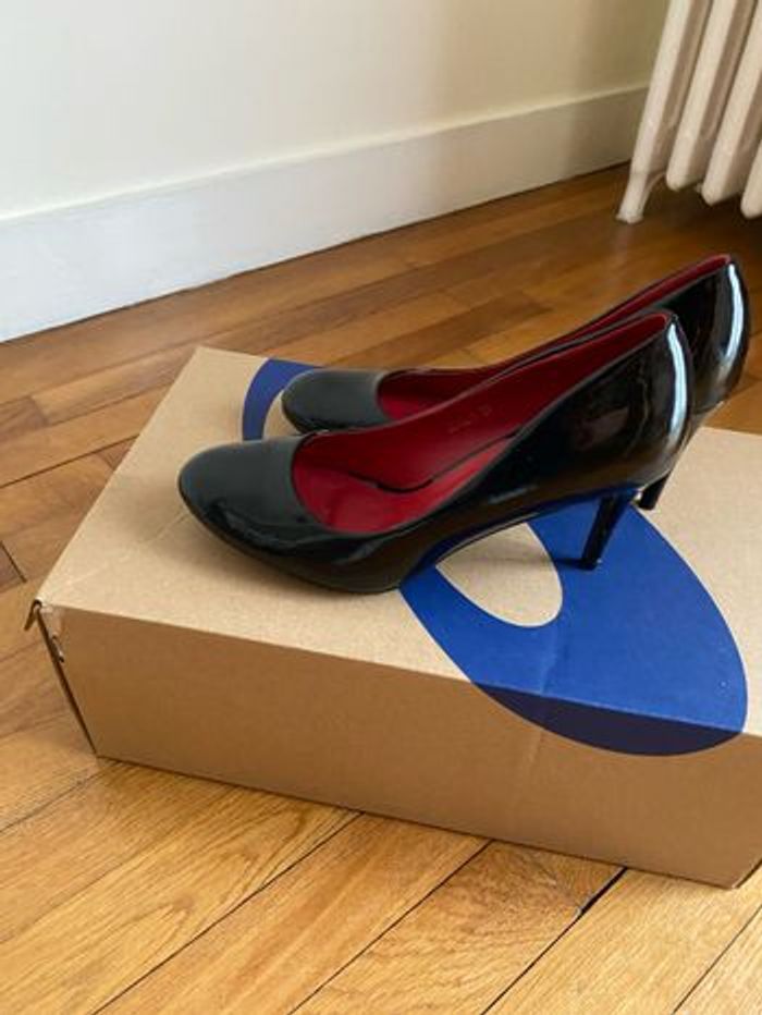 Chaussures à talons  noir brillant - photo numéro 6