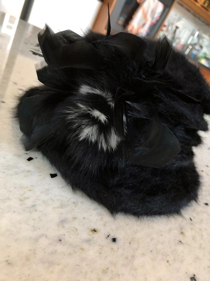 Chapeau noir poilu - photo numéro 2