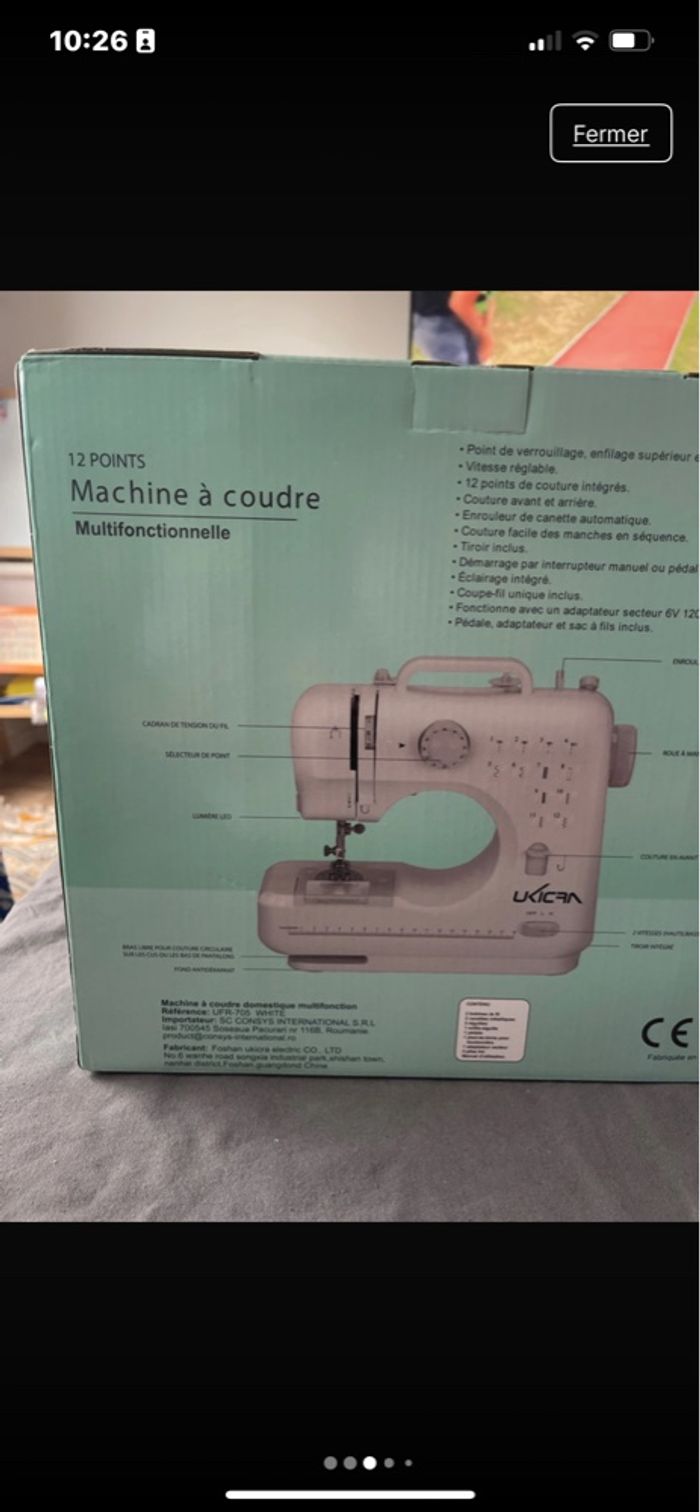 Machine à coudre 12 points - photo numéro 5