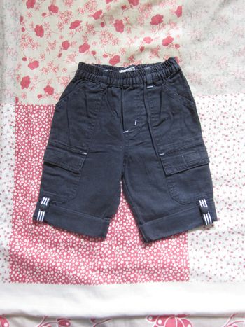 Pantalon toile bleu marine 6 mois