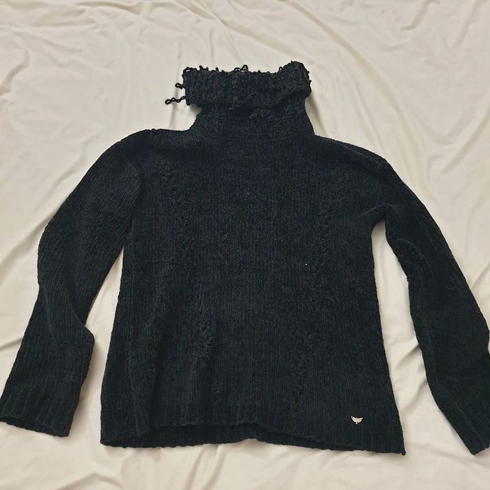 pull noir col roulé, marque LPB woman, taille S/M, en très bon état - photo numéro 2