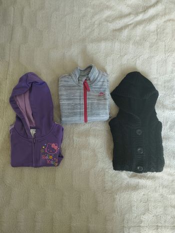 Lot de gilet fille 3 ans 