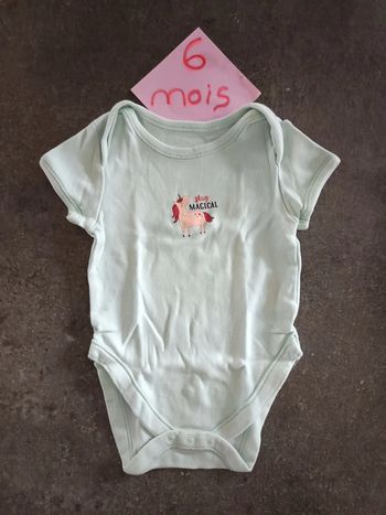 Body licorne 3-6 mois
