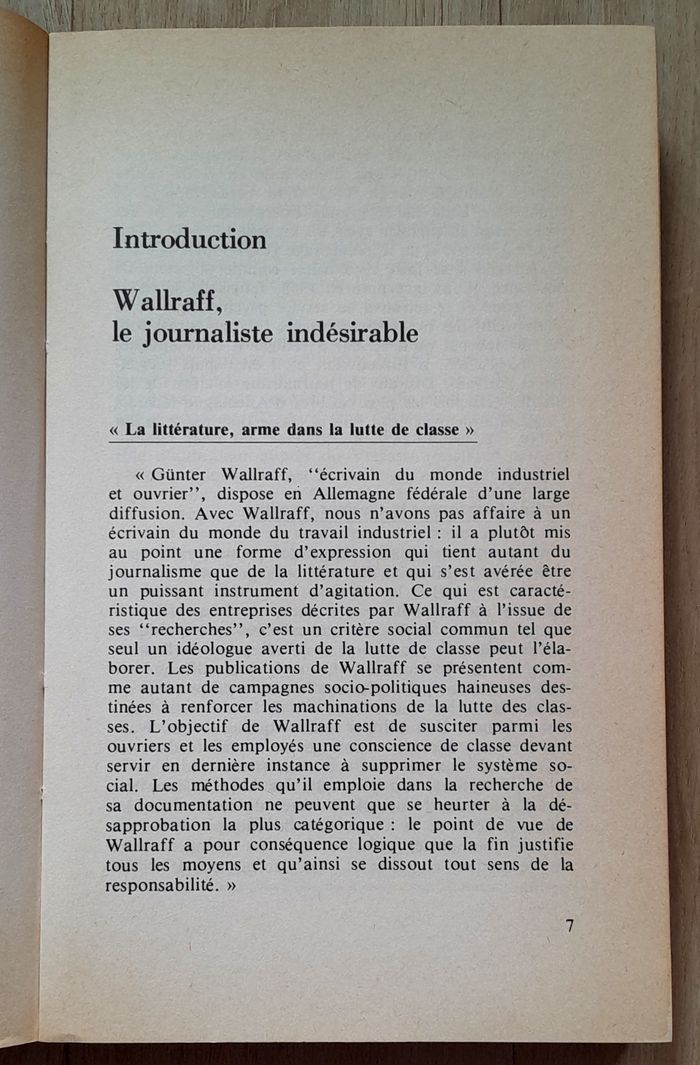 Gunter Wallraff - le journaliste indésirable cahiers libres 334 - photo numéro 6
