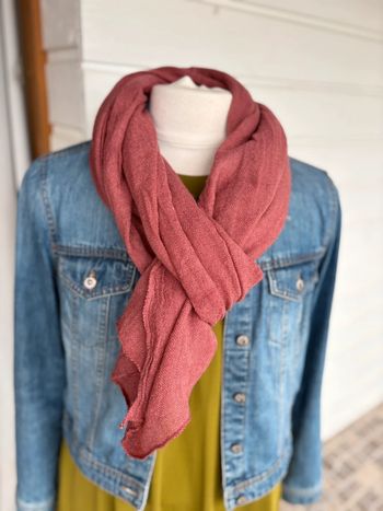 Écharpe Laine - Brique Rouge N°3