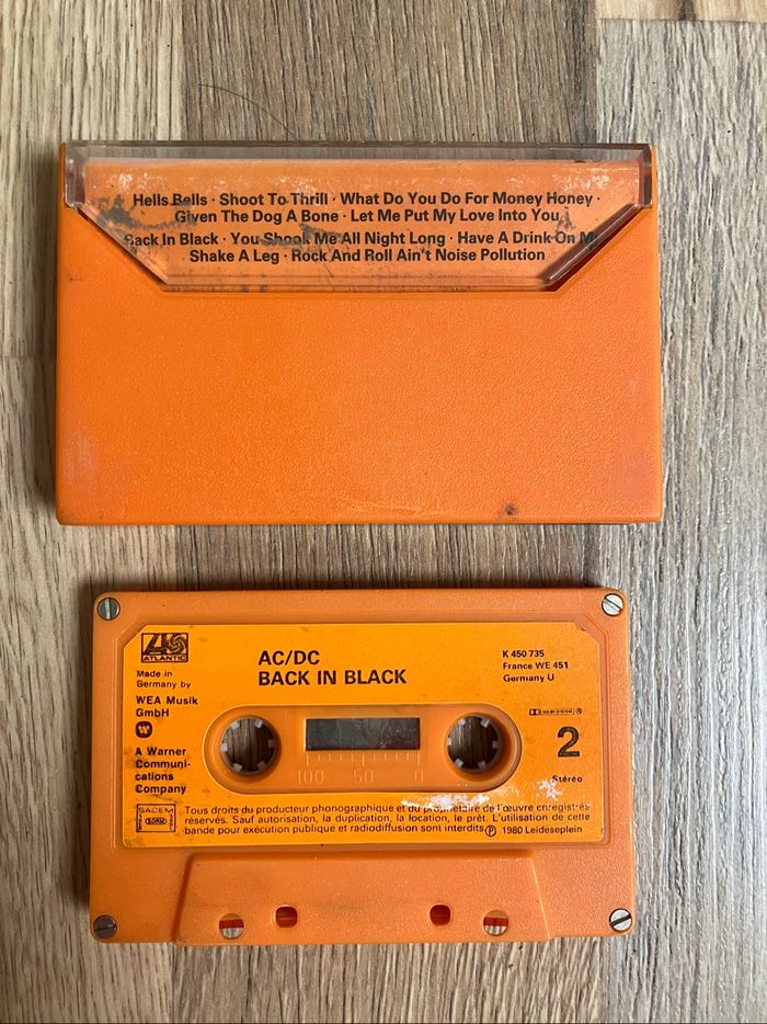 Cassette audio-AC/DC-Back in Black - photo numéro 2