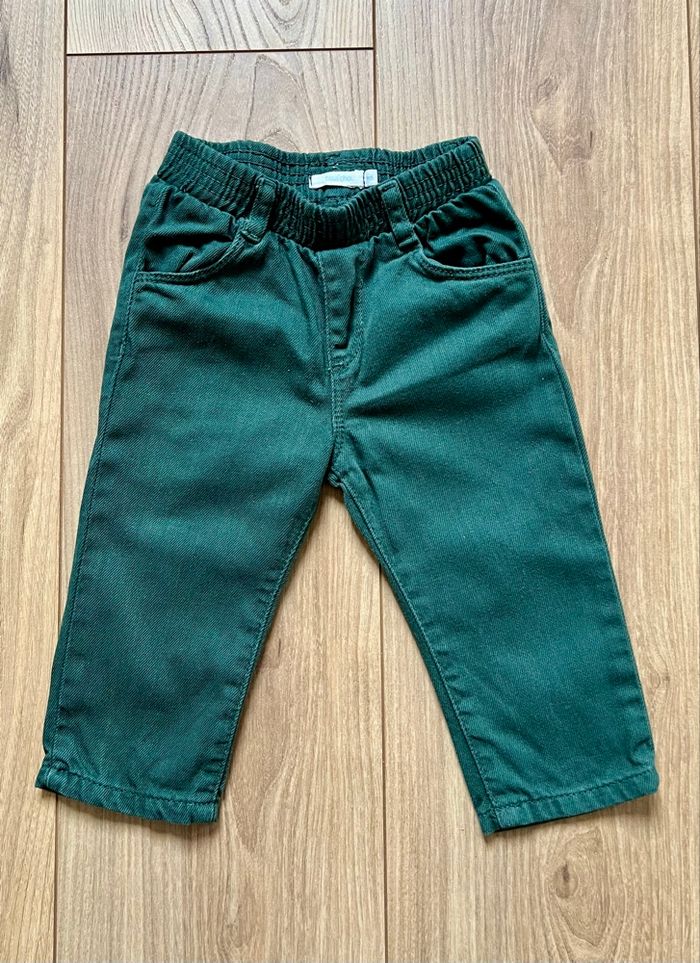Pantalon vert en coton - Bout’chou (Monoprix) - photo numéro 4