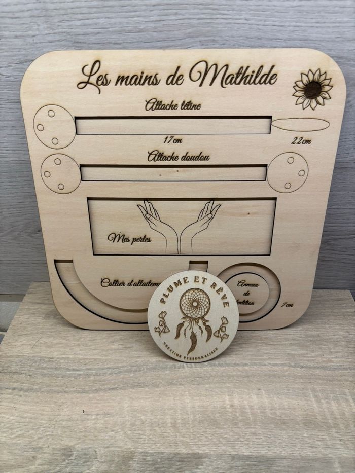 Gabarit attache tétine