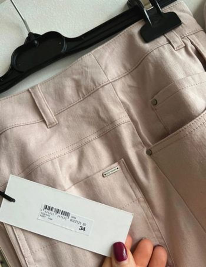 Ensemble en lin et coton rose IKKS taille XS - photo numéro 5