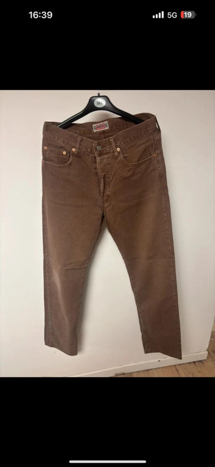 Jean Chevignon Vintage Marron - Taille 29 - Coupe Droite - photo numéro 9