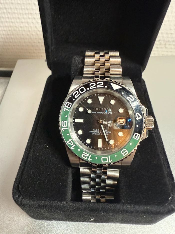 Montre seiko mod jubilee pepsi Green sprite - photo numéro 8